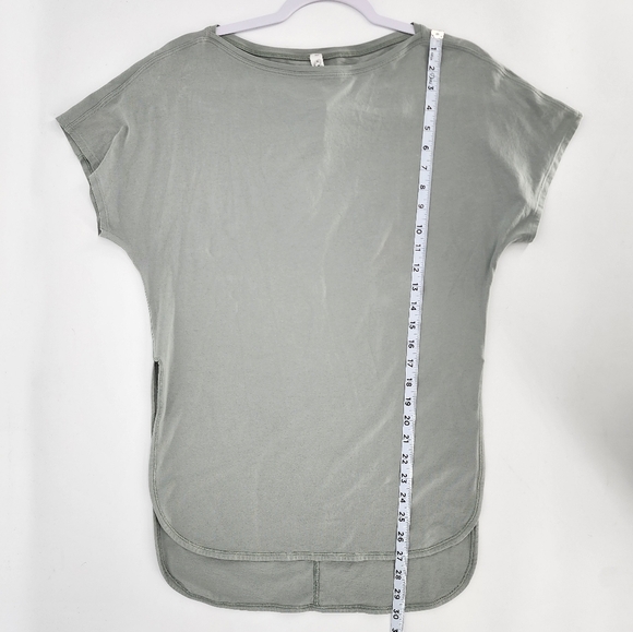 Lululemon High Low Side Split Shirt Sage 4 - Picture 7 of 9